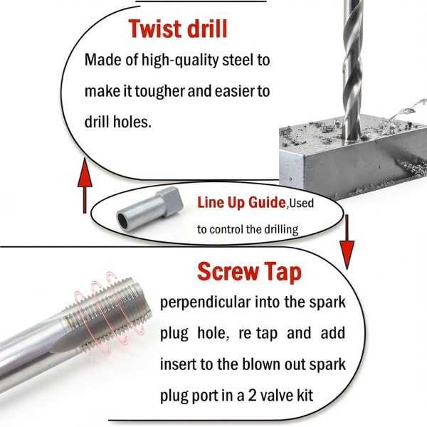 Two Valve Repair Kit Kefly Spark Thread Plug-3