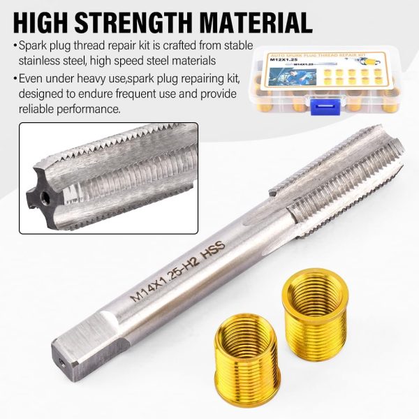 Spark Plug Thread Repair Kit Kakalote Steel-2