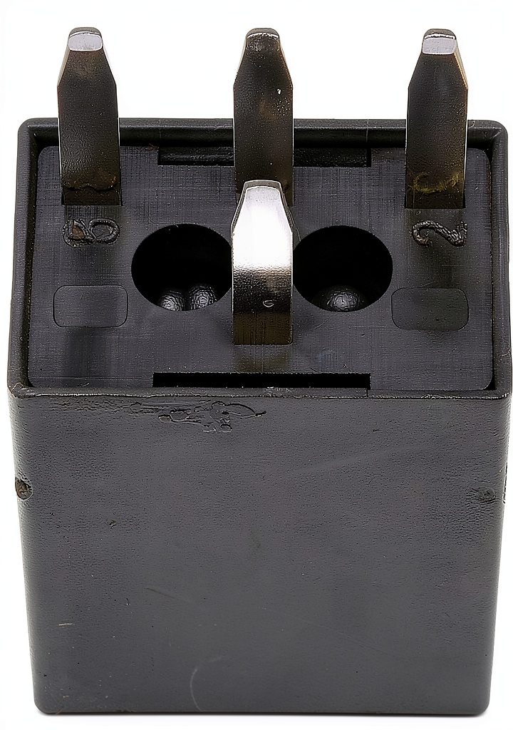 Headlight relay installed on a vehicle's DIN rail