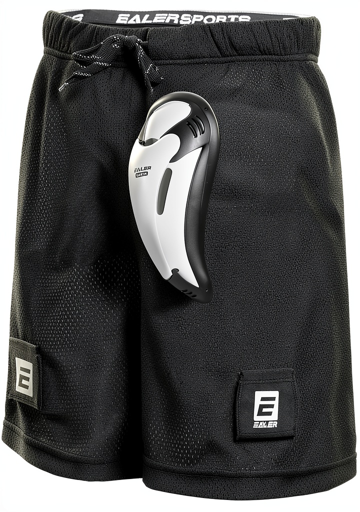 ProGear men's support shorts in action on an ice hockey rink