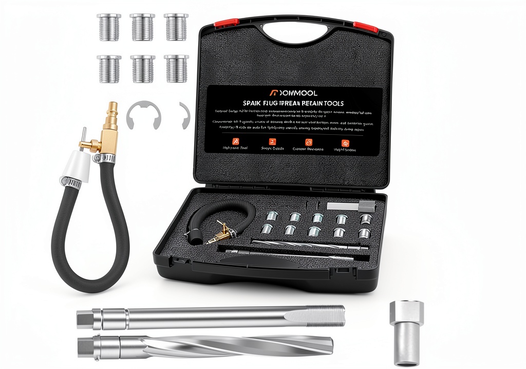 A-DCWMool Spark Plug Repair Kit components