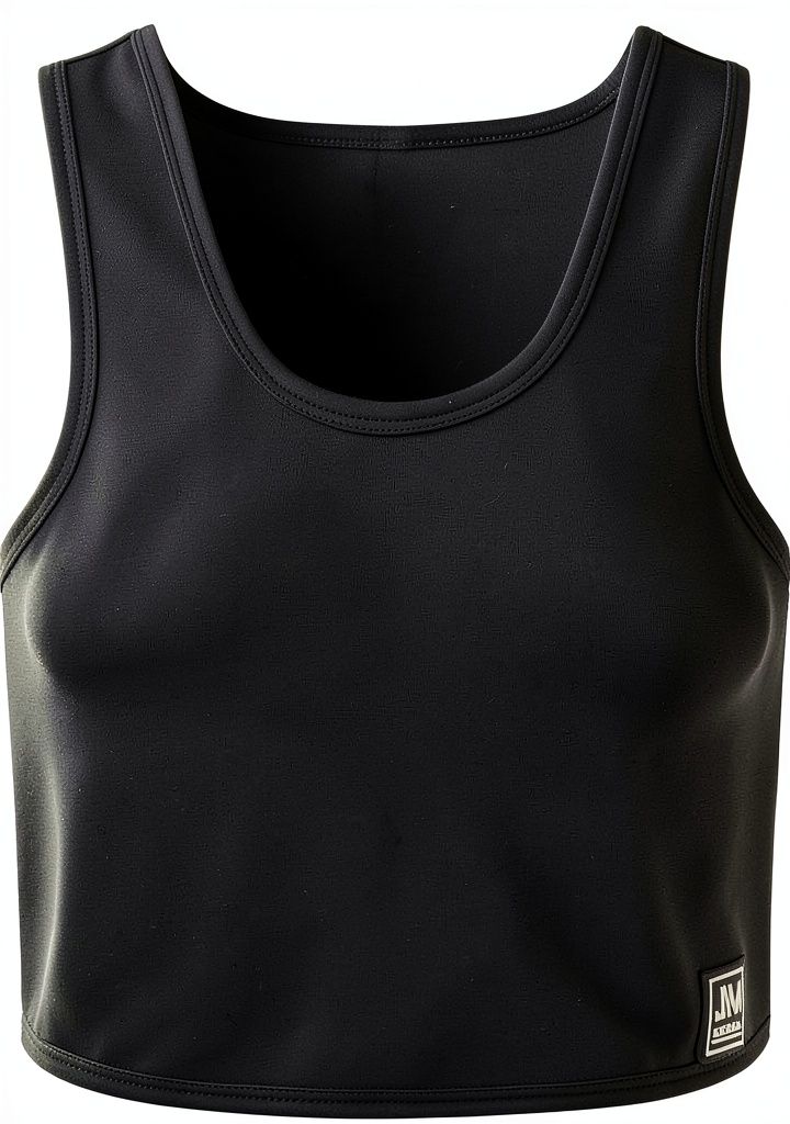 Athlete wearing JOCKMAIL Neoprene Chest Protector during a run
