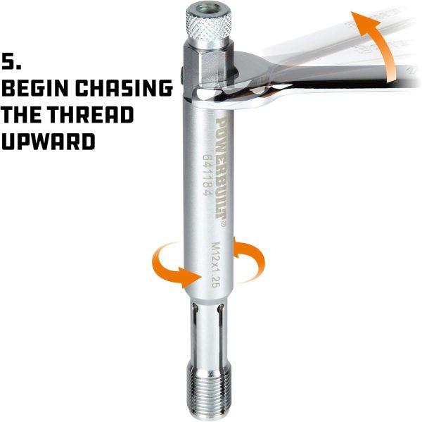 Powerbuilt Back Tap Thread Repair Tool 12mm-3