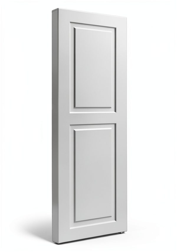 15"W x 36"H True Fit PVC Two Equal Raised Panel Shutters, Unfinished (Per Pair - Hardware Not Included)-2