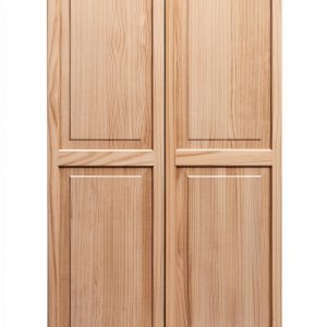 Exterior Solid Wood Raised Panel Window Shutters LTL Unfinished Pine-0