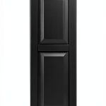 Raised Panel Exterior Decorative Shutters Paintable 9x41in Wood-0