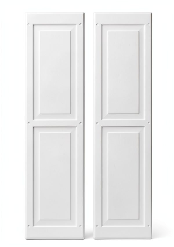 Shed Shutters Raised Panel 9in x 22in Paintable Pair Apple Outdoor-0