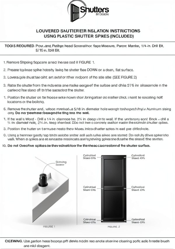 Plastic Development Group LSBLCK1447 14x47in Black Louvered Shutter-3