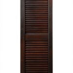 Plastic Development Group LSBLCK1447 14x47in Black Louvered Shutter-0