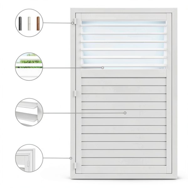 Shutter Works Plantation Shutters Indoor Waterproof Customizable Sizes-3