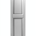 Ekena Millwork Custom Two-Panel Raised Vinyl Shutter White 14.75"x70"-0