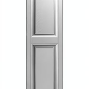 Ekena Millwork Custom Two-Panel Raised Vinyl Shutter White 14.75"x70"-0