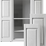 Ekena Millwork Custom Two Panel Raised Shutter White 14.75" x 65"-0