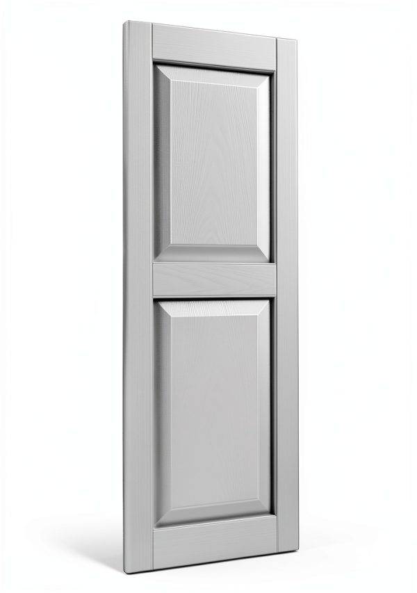 Ekena Millwork Custom Two Panel Raised Shutter White 14.75" x 65"-2