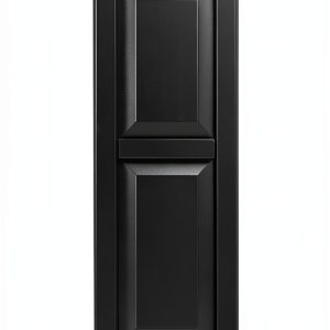 9 x 27 in. Raised Panel Exterior Decorative Shutters, Paintable-0
