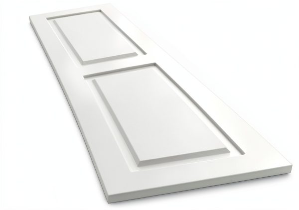 15"W x 36"H True Fit PVC Two Equal Raised Panel Shutters, Unfinished (Per Pair - Hardware Not Included)-5