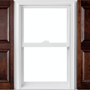 Polaris Vinyl Raised Panel Shutters 025 Sienna Brown 15x55 Pair-0