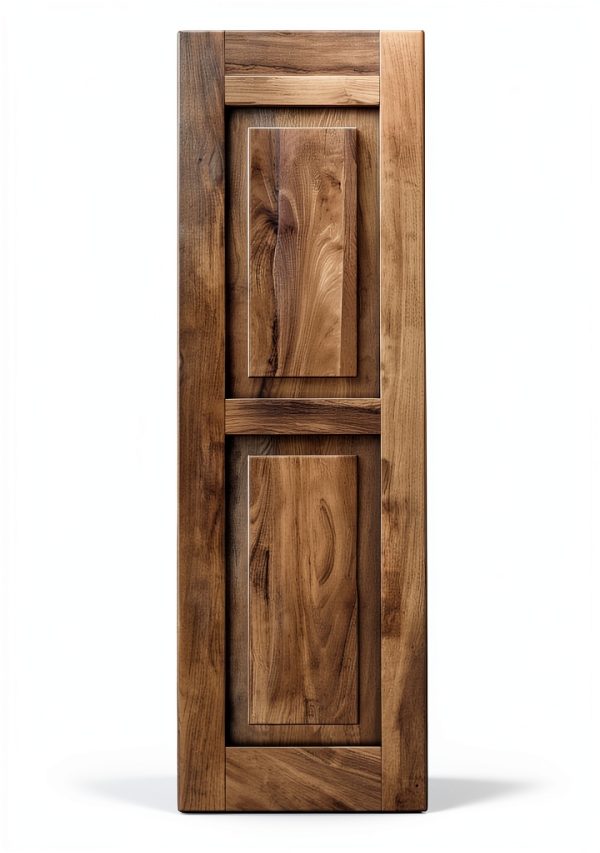 Americraft Exterior Real Wood Shutters 18"W x 64"H Two-Panel Raw-5