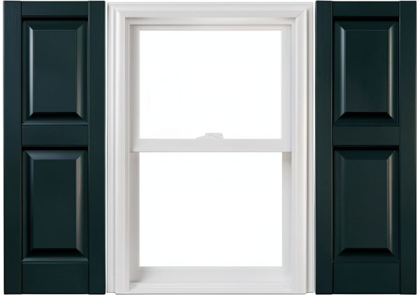 Mid America Vinyl Shutters 14.75x63 Raised Panel Pair Midnight Blue-0