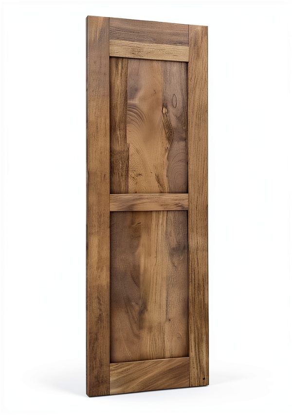 Americraft Exterior Real Wood Shutters 18"W x 64"H Two-Panel Raw-3