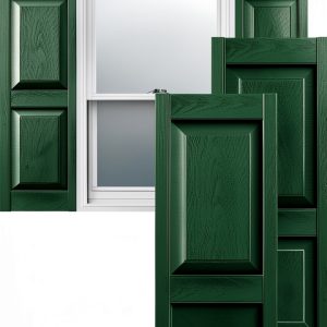 Ekena Millwork Vinyl Shutters LP2S14X05100MG Midnight Green 14.75 x 51-0